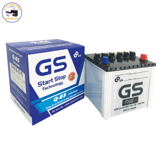 GS Q85 65Ah ( LẮP XE MAZDA ISTOP )