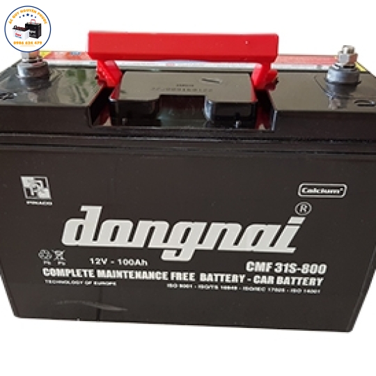 ẮC QUY ĐỒNG NAI KHÔ DÙNG CHO Ô TÔ 12V-100AH (CMF31S800)
