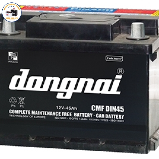 ẮC QUY ĐỒNG NAI KHÔ DÙNG CHO Ô TÔ 12V-45AH (CMFDIN45)